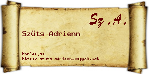 Szüts Adrienn névjegykártya